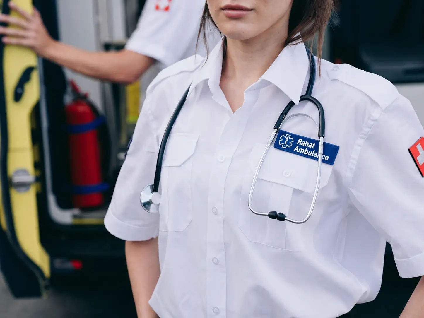 Paramedic team ready for dispatch